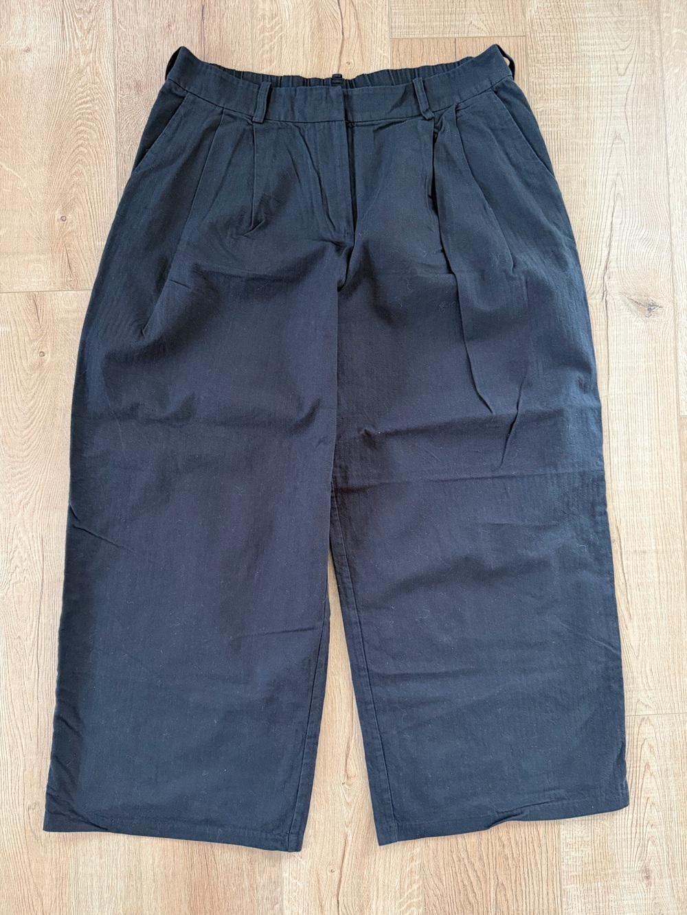 Prologue XL Super Wide Leg 100% Cotton Black Pants